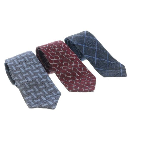 Emporio Armani Multicolor Assorted 100% Silk Tie Collection-Set of 3